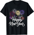 100% Cotton New Years Eve Party Supplies NYE 2025 Happy New Year T-Shirt Hoodie, Sweatshirt | RetroVerseTees.com
