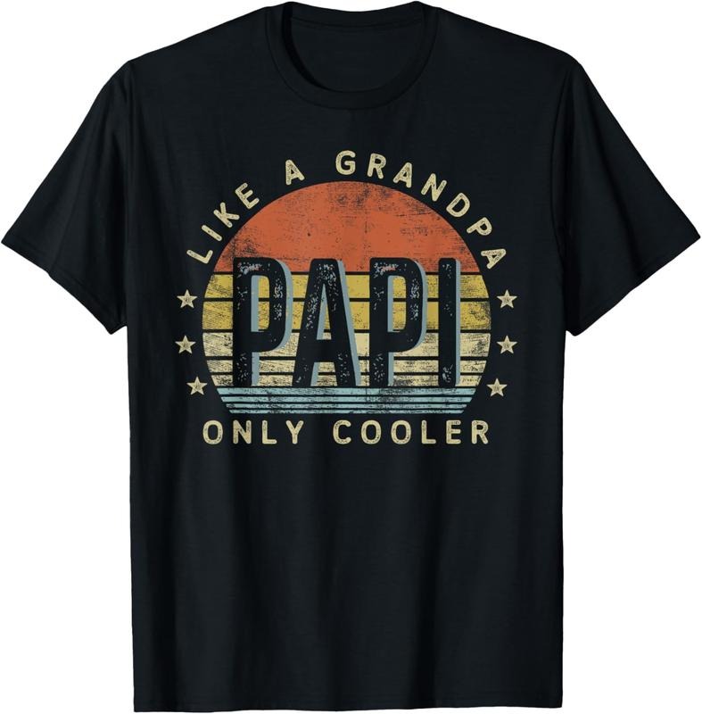 100% Cotton Papi Like a Grandpa Only Cooler Papi Gifts Vintage Style T-Shirt Hoodie, Sweatshirt | RetroVerseTees.com