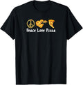 100% Cotton Peace Love Pizza Funny Pizza T-Shirt Hoodie, Sweatshirt | RetroVerseTees.com