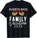 100% Cotton Puerto Rico Family Vacation 2025 Beach Summer Trip Matching T-Shirt Hoodie, Sweatshirt | RetroVerseTees.com