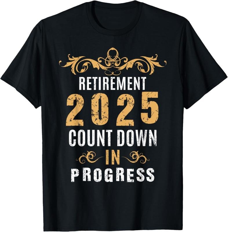 100% Cotton Retirement 2025 Countdown In Progress Funny Retire vintage T-Shirt Hoodie, Sweatshirt | RetroVerseTees.com