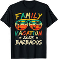 100% Cotton Retro Family Vacation 2025 Barbados Trip Matching Group Cool T-Shirt Hoodie, Sweatshirt | RetroVerseTees.com