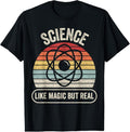 100% Cotton Retro Vintage Science Like Magic But Real T-Shirt Hoodie, Sweatshirt | RetroVerseTees.com