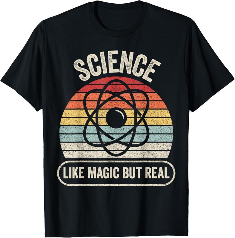 100% Cotton Retro Vintage Science Like Magic But Real T-Shirt Hoodie, Sweatshirt | RetroVerseTees.com