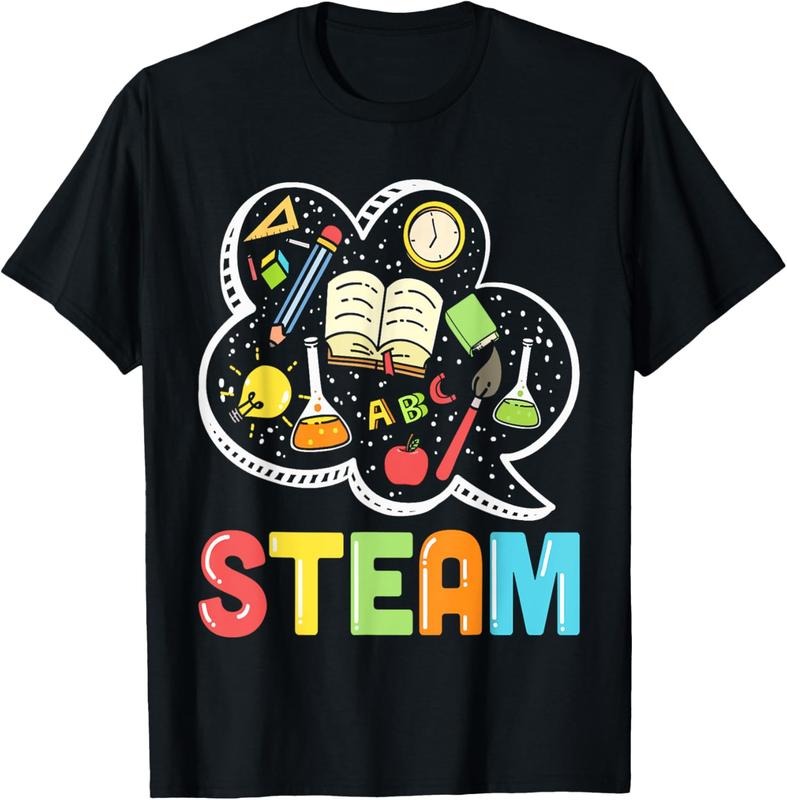 100% Cotton STEAM Teacher And Student Back To School STEM T-Shirt Hoodie, Sweatshirt | RetroVerseTees.com