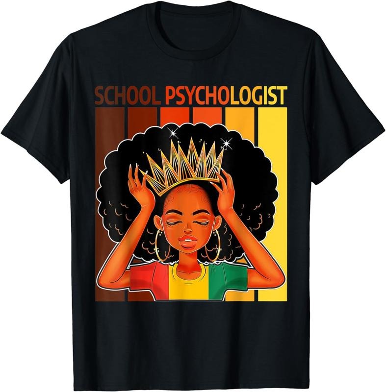 [100% Cotton]School Psychologist Afro African American Black History T-Shirt Hoodie, Sweatshirt | RetroVerseTees.com