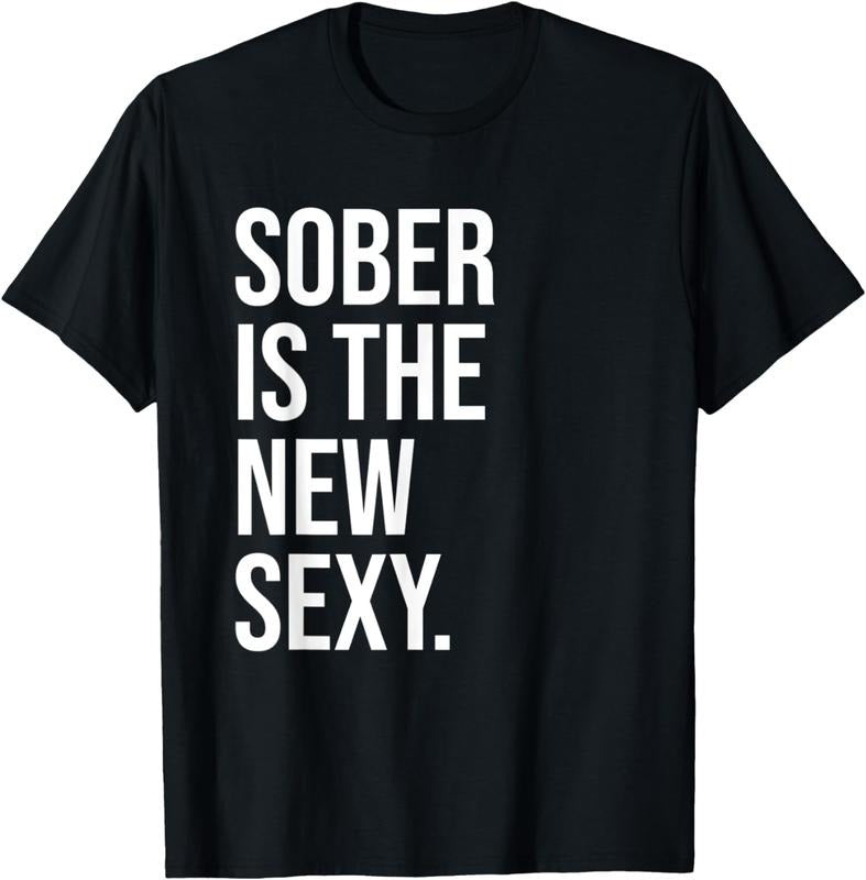 [100% Cotton]Sober is the New Sexy Shirt,Sober AF Shirts,Sober and Proud T-Shirt Hoodie, Sweatshirt | RetroVerseTees.com