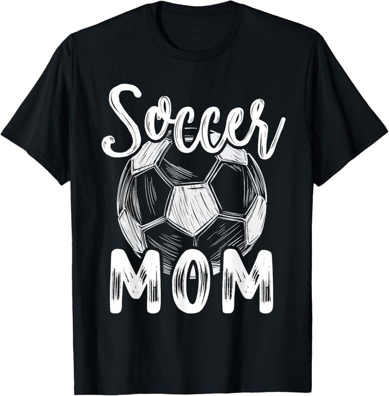 100% Cotton Soccer Mom For Women Family Matching Team Player Soccer Ball T-Shirt Hoodie, Sweatshirt | RetroVerseTees.com