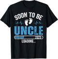 100% Cotton Soon To Be Uncle 2025 Loading Promoted To Uncle New Uncle T-Shirt Hoodie, Sweatshirt | RetroVerseTees.com
