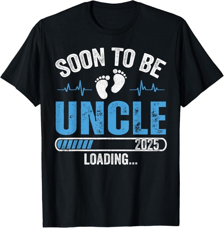 100% Cotton Soon To Be Uncle 2025 Loading Promoted To Uncle New Uncle T-Shirt Hoodie, Sweatshirt | RetroVerseTees.com