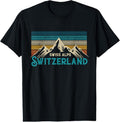 100% Cotton Switzerland Alps Vintage Mountains Swiss Souvenir Gift T-Shirt Hoodie, Sweatshirt | RetroVerseTees.com