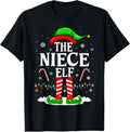 100% Cotton The Niece Elf Funny Xmas Elf Matching Family Christmas T-Shirt Hoodie, Sweatshirt | RetroVerseTees.com