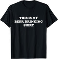 100% Cotton This is My BEER DRINKING Shirt | Funny - Graphic T-Shirt Hoodie, Sweatshirt | RetroVerseTees.com