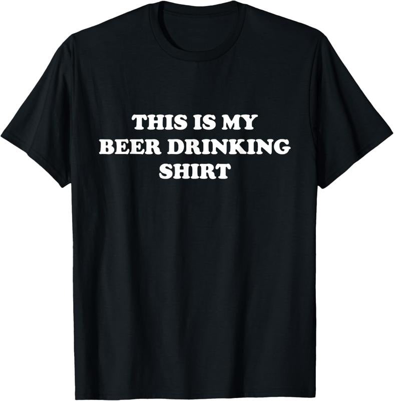 100% Cotton This is My BEER DRINKING Shirt | Funny - Graphic T-Shirt Hoodie, Sweatshirt | RetroVerseTees.com