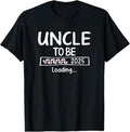 100% Cotton Uncle To Be 2025 Loading Promoted To Uncle Est 2025 T-Shirt Hoodie, Sweatshirt | RetroVerseTees.com
