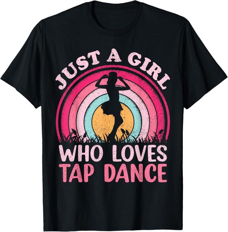 100% Cotton Vintage Retro Tap Dance Just A Girl Who Loves Tap Dance T-Shirt Hoodie, Sweatshirt | RetroVerseTees.com