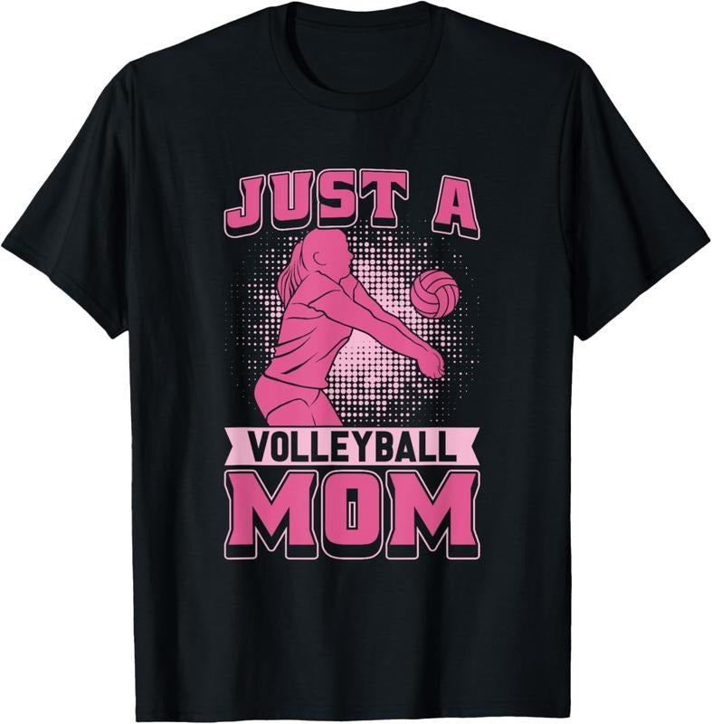 100% Cotton Volleyball Beach - Vball Just A Volleyball Mom T-Shirt Hoodie, Sweatshirt | RetroVerseTees.com