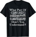 100% Cotton What Part Of Music Don't You Understand Funny Music Note T-Shirt Hoodie, Sweatshirt | RetroVerseTees.com