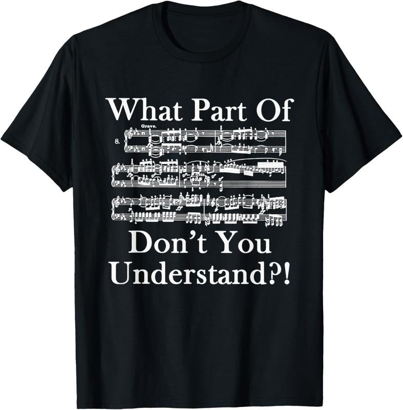 100% Cotton What Part Of Music Don't You Understand Funny Music Note T-Shirt Hoodie, Sweatshirt | RetroVerseTees.com