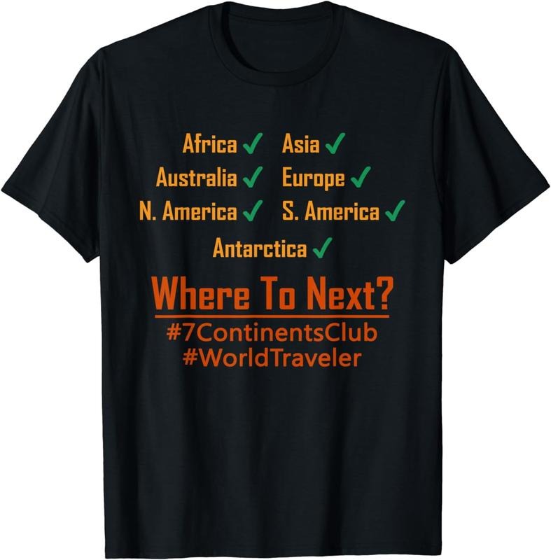 [100% Cotton]World Traveler visited Continents - Seven Continents Club T-Shirt Hoodie, Sweatshirt | RetroVerseTees.com