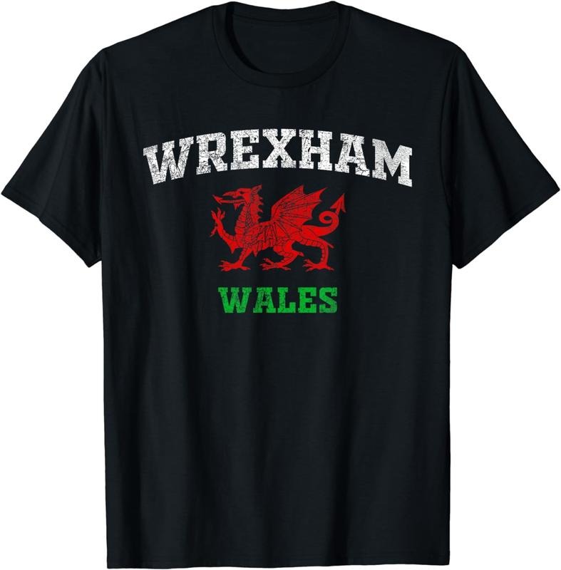 [100% Cotton]Wrexham Wales Retro Vintage T-Shirt Hoodie, Sweatshirt | RetroVerseTees.com