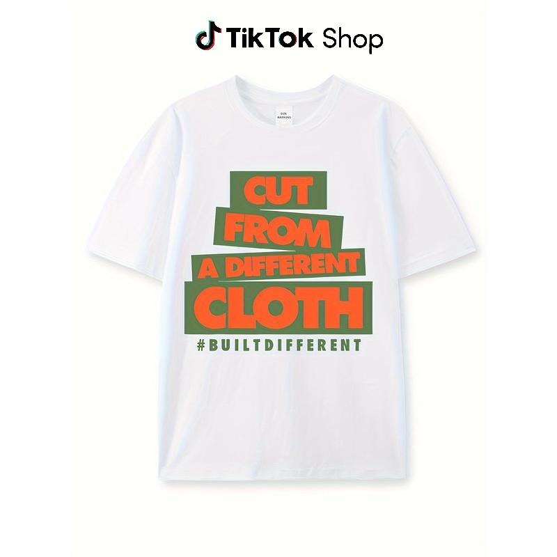 100% cotton men'WB shield casual color match fashion print T-shirt-comfortable, breathable, trendy Gunpla brand unique...