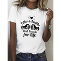100% pure Cotton, TNF daughter best friend illustration printed T-shirt, spring Gunpla brand summer round neck short...
