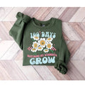 100 Days FOG Watching My Students Grow Shirt: Back Hidden leaf ninja School Groovy Sweatshirt for Teachers