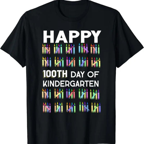 100 Days Of Kindergarten Happy 100th Day Of School Teachers T-Shirt Hoodie, Sweatshirt | RetroVerseTees.com