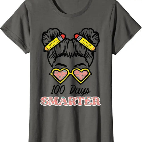 100 Days Smarter Bun 100th Day School Teacher Girls Kids T-Shirt Hoodie, Sweatshirt | RetroVerseTees.com