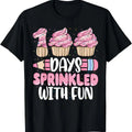 100 Days Sprinkled With Fun Cupcake 100th Day Of School Girl T-Shirt Hoodie, Sweatshirt | RetroVerseTees.com
