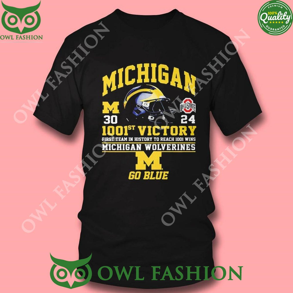 1001St Victory First Team In History To Reach 1001 Wins Michigan Wolverines Go Blue Sweatshirt