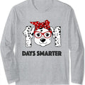 101 Days Smarter Dalmatian Dog Teacher 100th Day Of School Long Sleeve T-Shirt Hoodie, Sweatshirt | RetroVerseTees.com