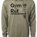 105. Gym Rat Funny Workout Gym Long Sleeve Hoodie for Men Cotton Menswear T-Shirts, Sweatshirt | RetroVerseTees.com