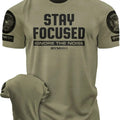 111. Stay Focused Funny Motivational Workout Gym T-Shirt for Men Hoodie, Sweatshirt | RetroVerseTees.com