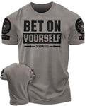 117. Bet On Yourself Funny Motivational Workout Gym T-Shirt for Men Hoodie, Sweatshirt | RetroVerseTees.com