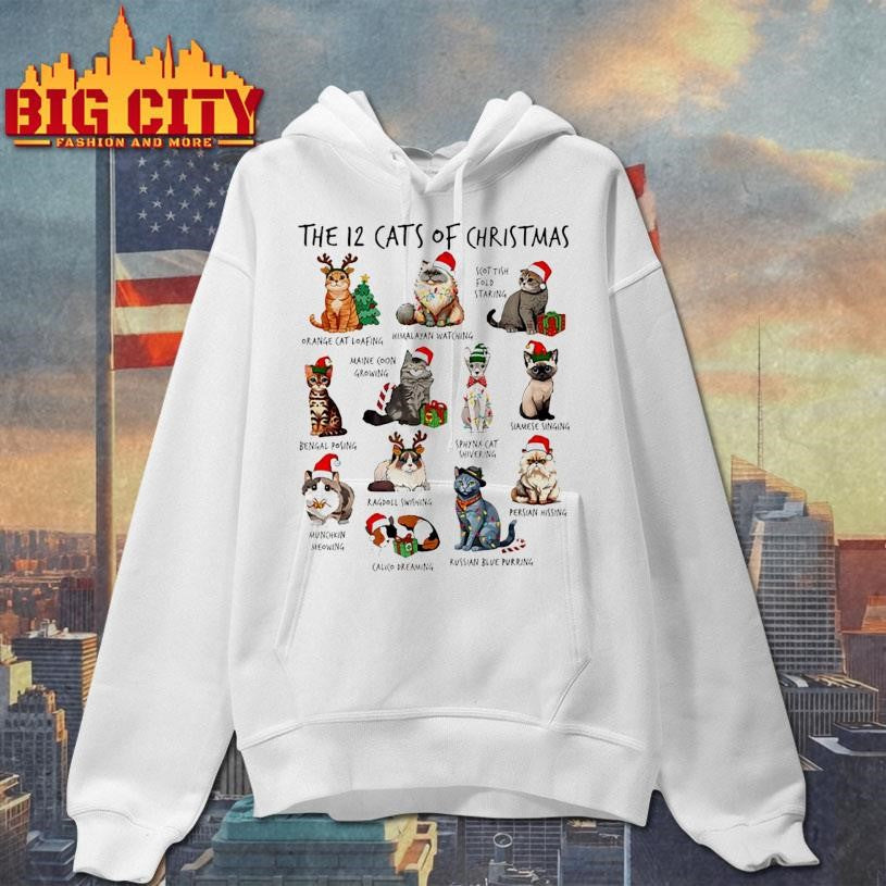 12 Cats of Christmas shirt