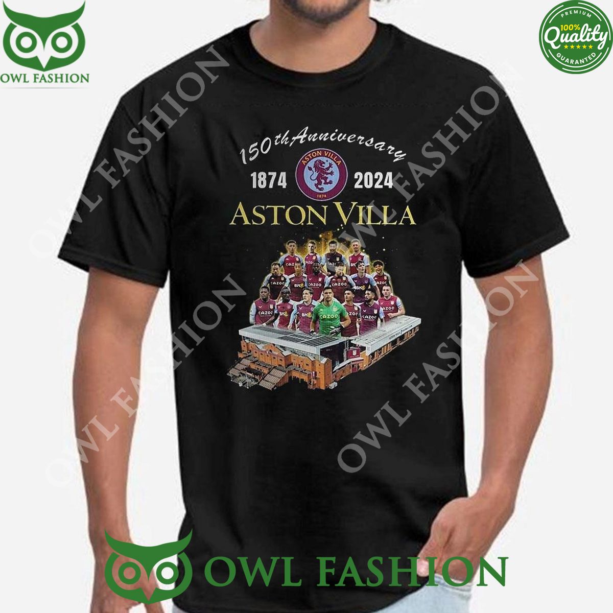 150th Anniversary 1874 2024 Aston Villa TShirt Hoodie