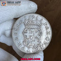 1658 United Kingdom Olivar Cromwell Silver Crown Commemorative Coin