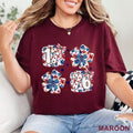 1776 Coquette 4th of July Shirt, Coquette USA Flag Shirt, American Flag Shirt Hoodie, Sweatshirt | RetroVerseTees.com