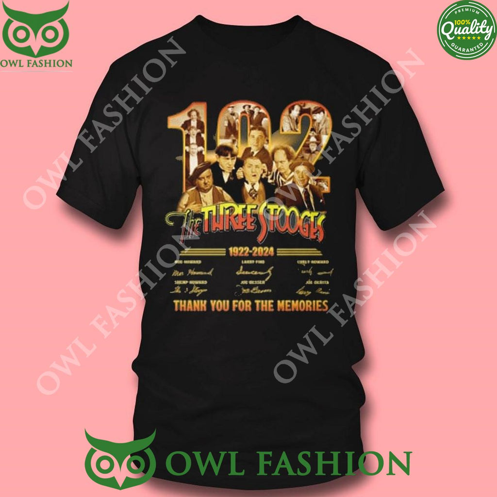 1922 – 2024 Memories The Three Stooges 102th Anniversary Sweatshirt