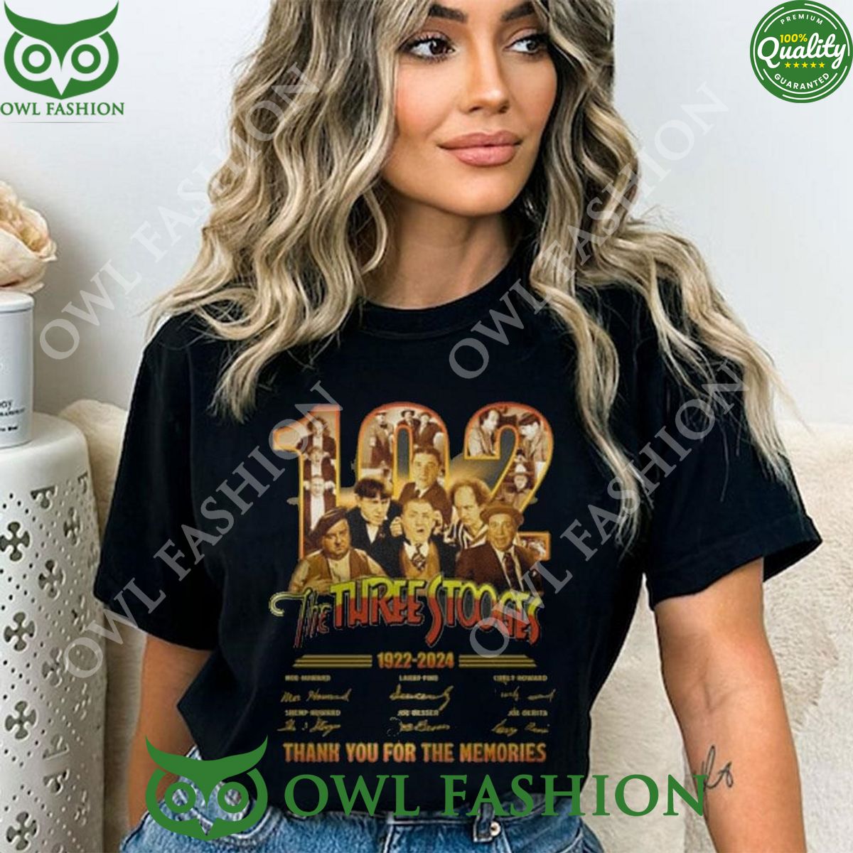 1922 – 2024 Memories The Three Stooges 102th Anniversary Sweatshirt