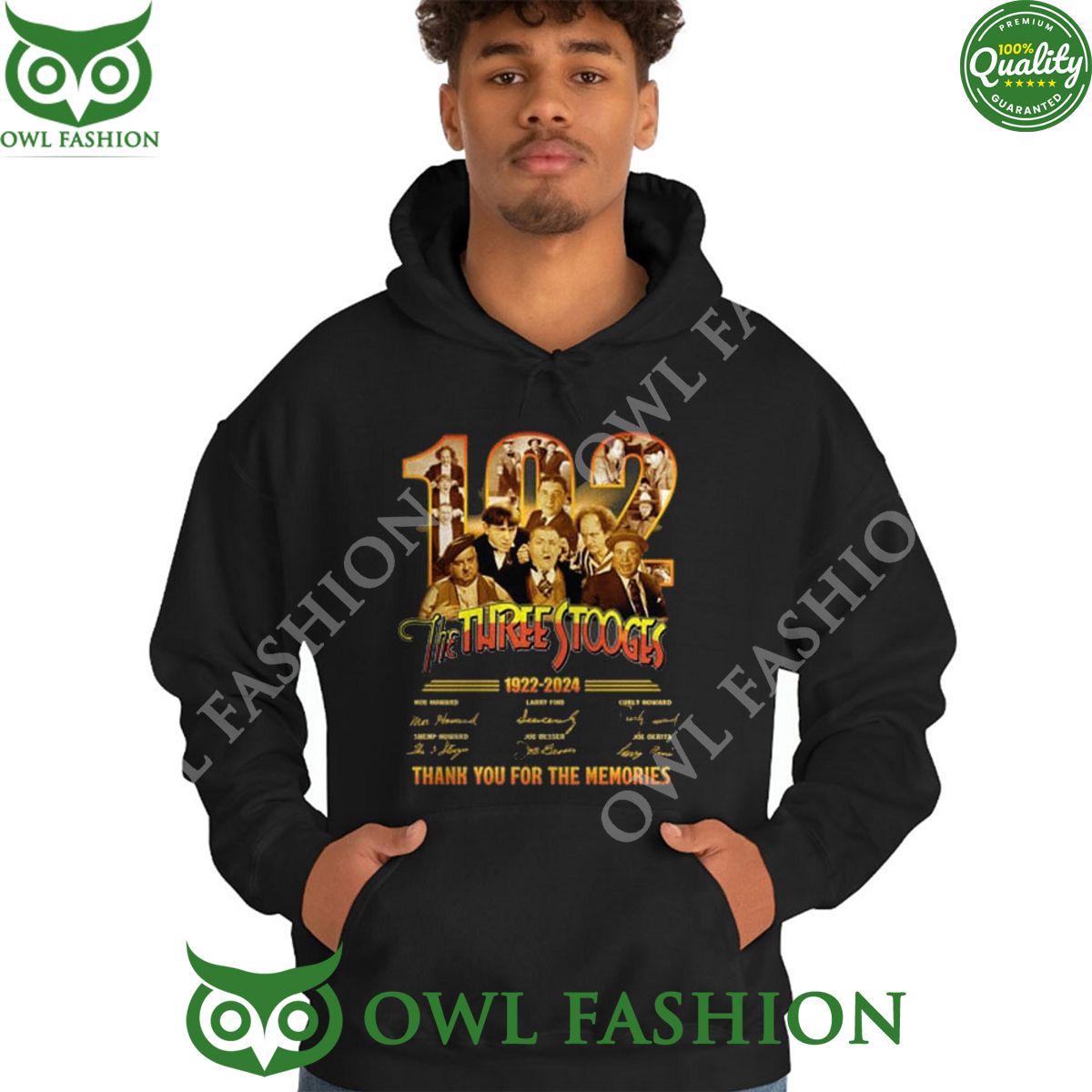 1922 – 2024 Memories The Three Stooges 102th Anniversary Sweatshirt