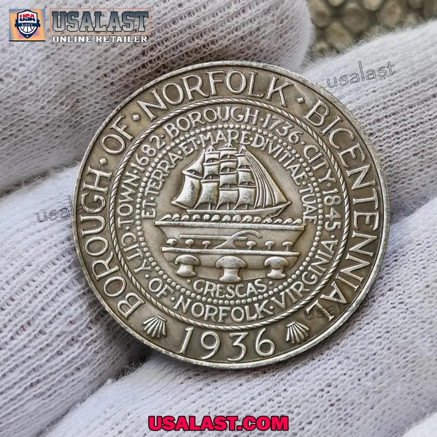 1936 Norfolk Virginia Commemorative Half Dollar Commemorative Coin