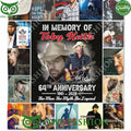 1961-2025 Toby Keith The Man The Myth The Legend Quilt Fleece Blanket