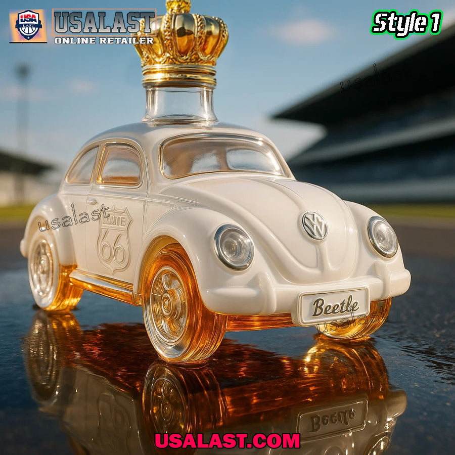 1966 Volkswagen Beetle Whiskey Bottle