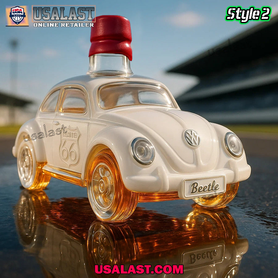1966 Volkswagen Beetle Whiskey Bottle