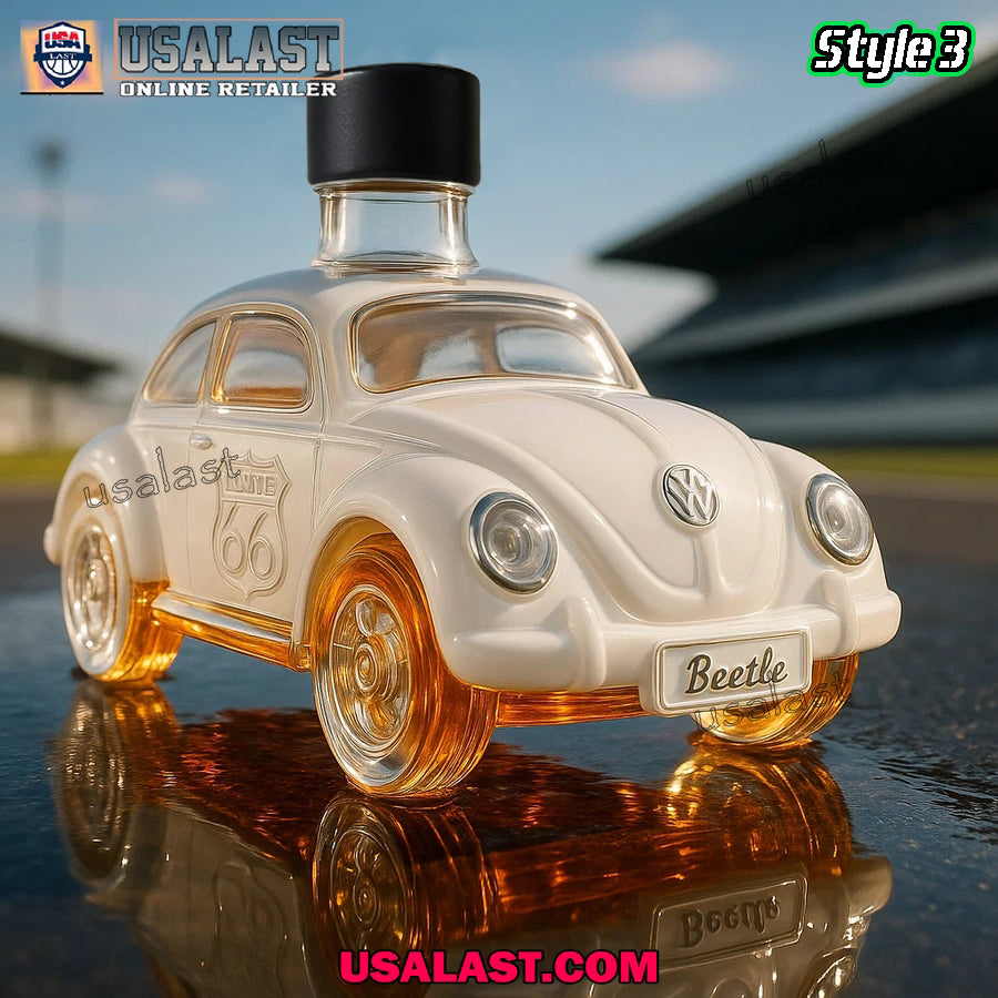 1966 Volkswagen Beetle Whiskey Bottle