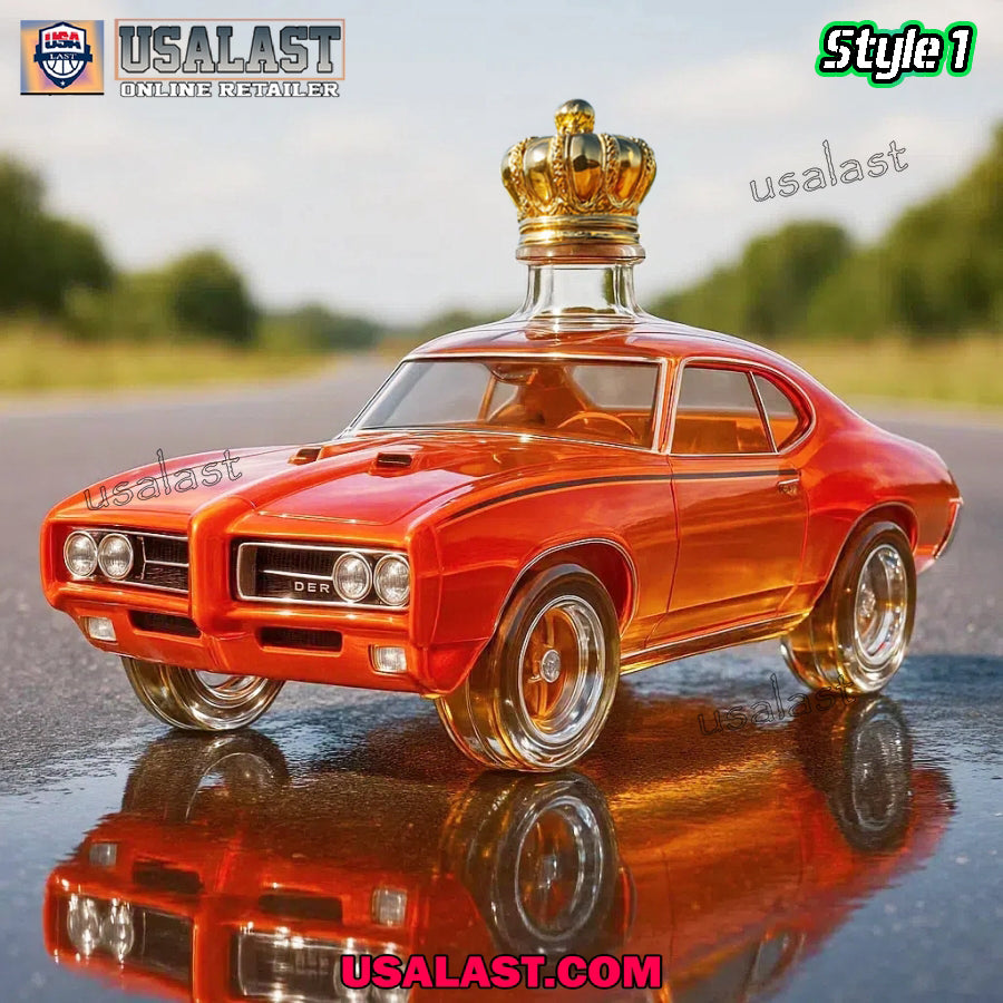 1969 Pontiac GTO Judge Car Whiskey Bottle