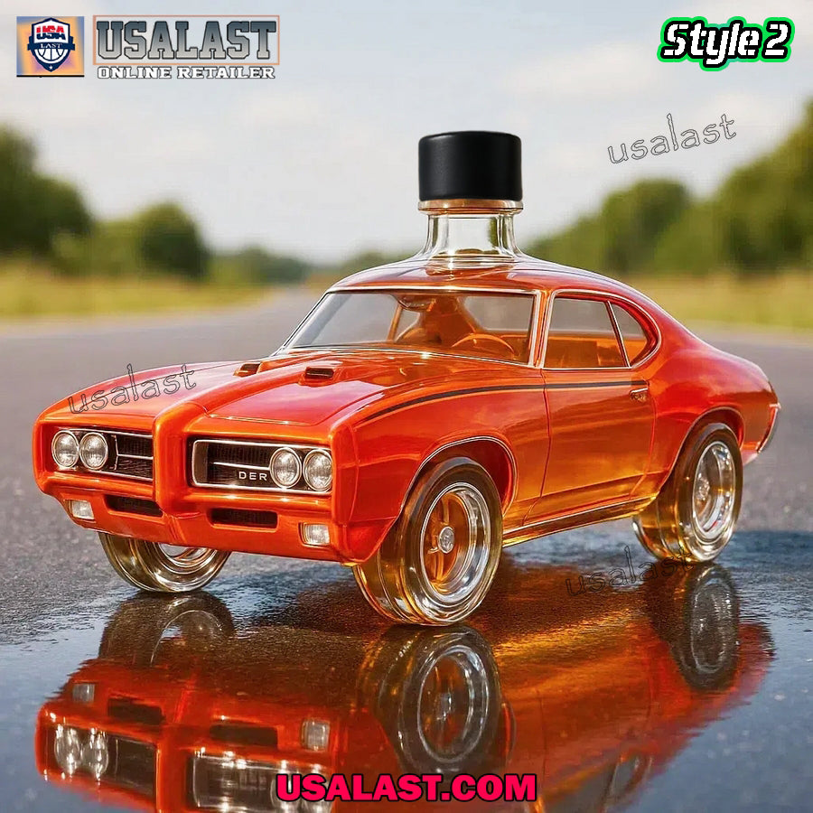 1969 Pontiac GTO Judge Car Whiskey Bottle